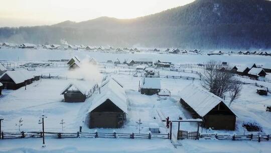 实拍林海雪原