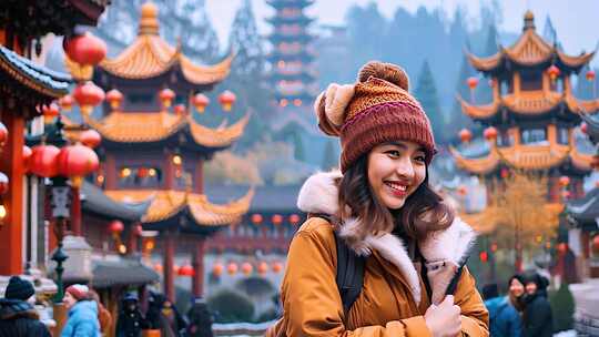 旅游旅行片头 背包欢乐出游景点 吃喝玩乐