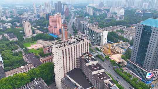 湖北武汉大学信息学部航拍校园高校学校风景