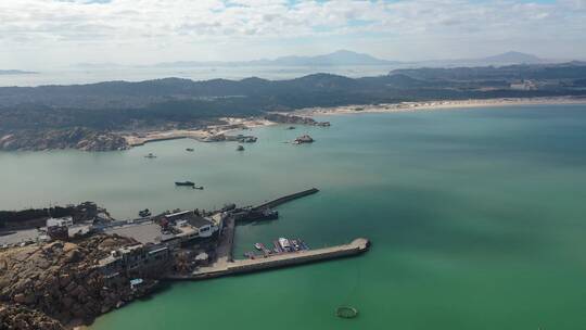 福建福州平潭将军澳大福湾海港风光