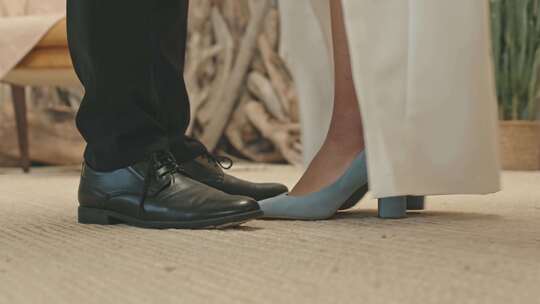 新娘，新郎，鞋子，脚