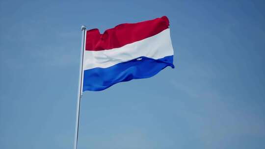 荷兰旗帜视频素材模板下载