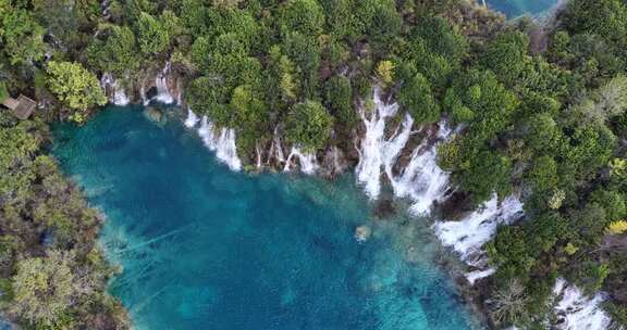 四川阿坝九寨沟航拍