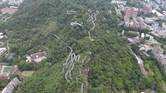 福建福州福道网红打卡地航拍