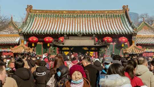 实胜寺皇寺请香烧香拜佛祭拜祈祷祈福新年