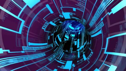 科技时空隧道 科技感隧道