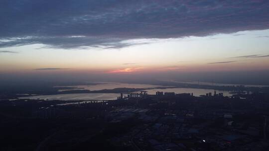 外地城市航空景色