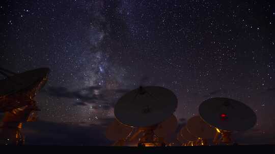 星空 雷达视频素材模板下载