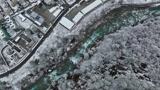 西藏察隅县雪山航拍