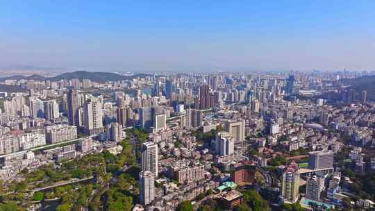 厦门 福建 思明区 大全景 俯瞰思明区