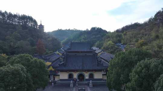 新昌大佛寺栖光禅寺航拍