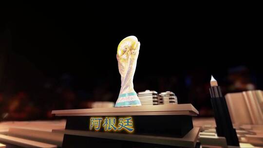 卡塔尔足球世界杯冠军 阿根廷 大力神杯