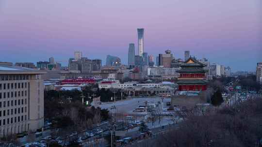 北京城市风景延时摄影