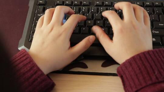 白领文员用键盘鼠标办公 (8)