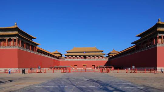 北京故宫午门全景4K拍摄