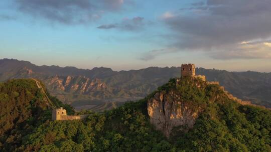 长城晚霞11组镜头合集