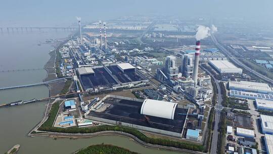 上海大型上海发电厂与煤矿工业园区