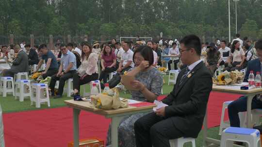 成都中学成人礼活动现场素材