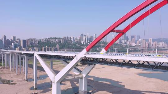 菜园坝大桥航拍1视频素材模板下载