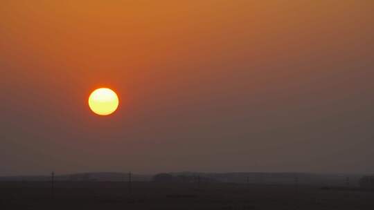 日落夕阳傍晚延时