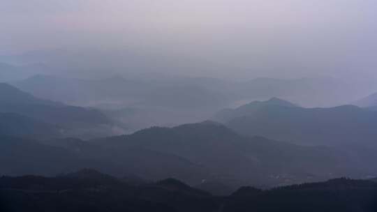 湖北大洪山云彩风光延时