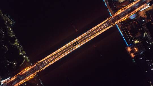 上海卢浦大桥航拍风光