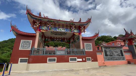 福建西来寺庙4K实拍视频视频素材模板下载