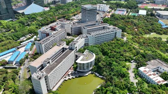 航拍深圳大学景观