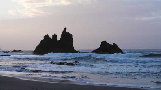 Benijo Beach，特内里费岛，加