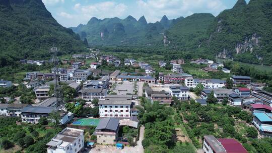 桂林杨堤漓江风景区航拍