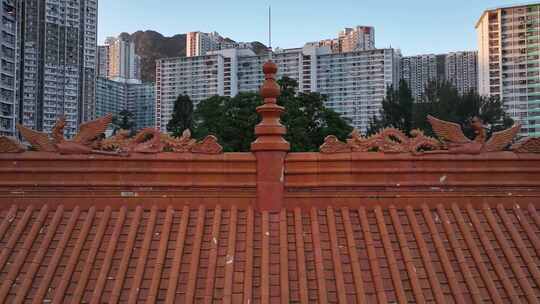 赤松黄大仙祠屋脊航拍