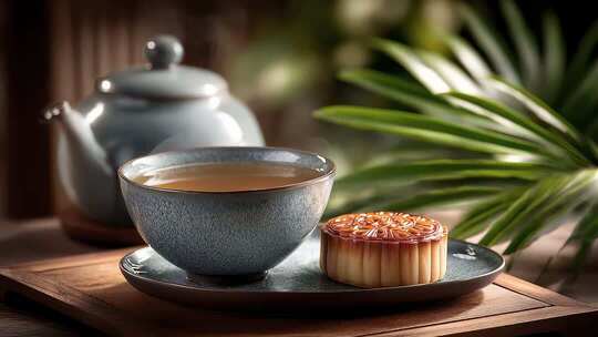 中秋月圆人团圆，品茗赏月共婵娟