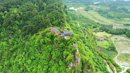 重庆綦江白云观古剑山航拍