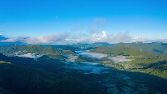 蓝天白云高山云海