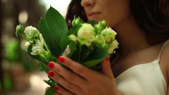 新娘，花束，鲜花，婚礼