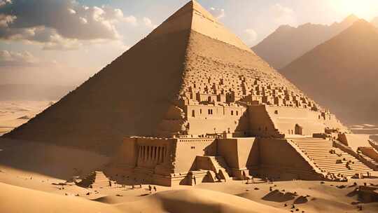 埃及金字塔视频素材模板下载