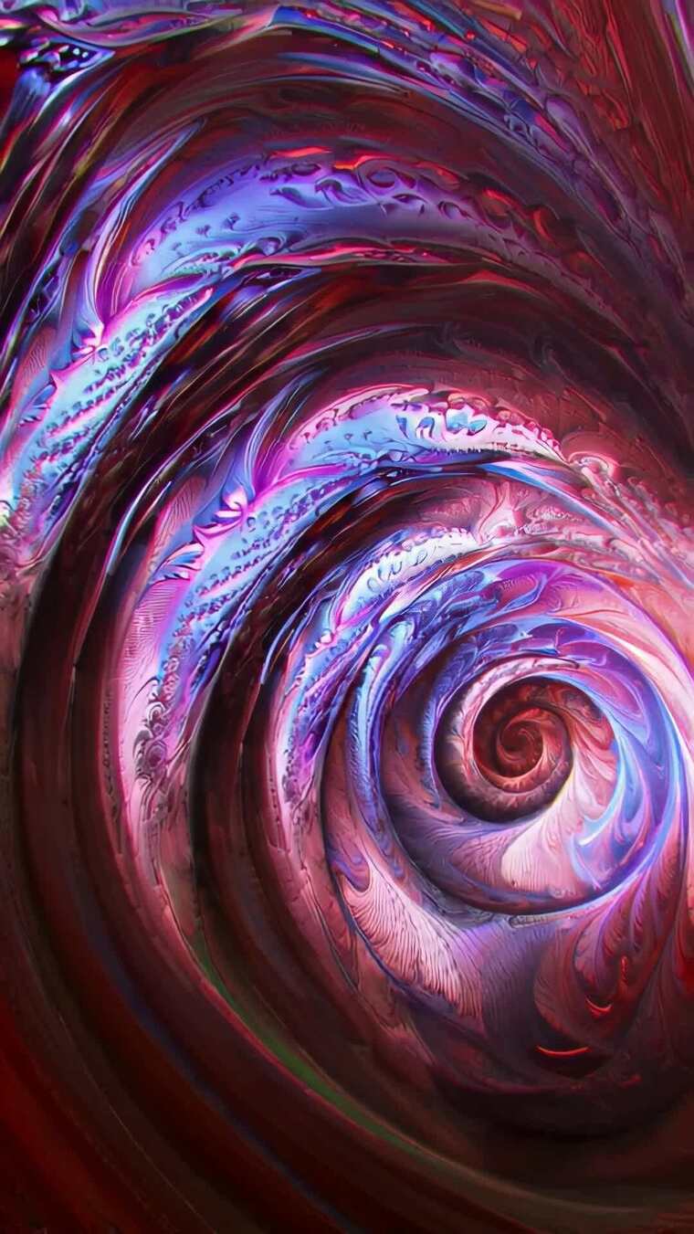 抽象流动艺术螺旋画面