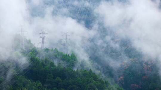 雨后山间云雾延时