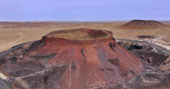 航拍乌兰哈达火山遗址