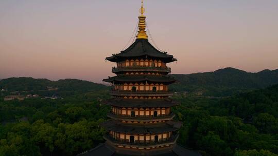 西湖雷锋塔夕照