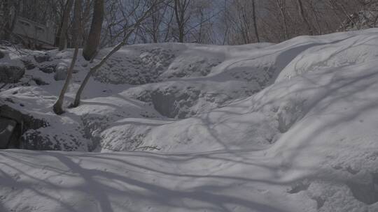 冬季北方冰雪光阴变化LOG视频素材