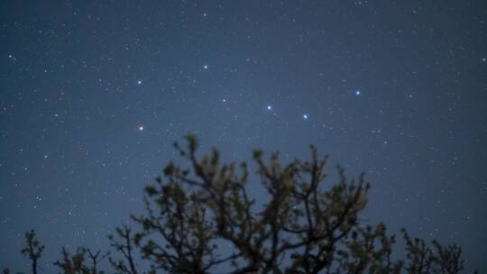 北斗七星唯美星空延时钱排三华李夜空4K