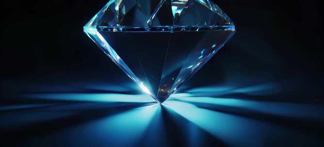 璀璨钻石光影素材