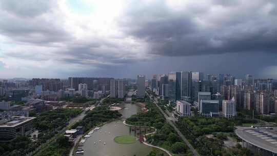 佛山局部暴雨航拍