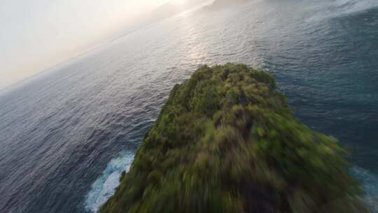 巴厘岛海岛穿越机航拍
