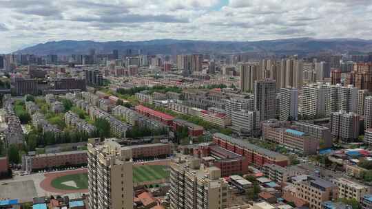 呼市城市大景 呼和浩特大景