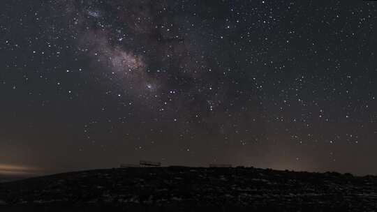 湖北襄阳南顶草原星空延时