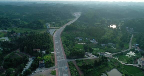 乡野高速公路航拍