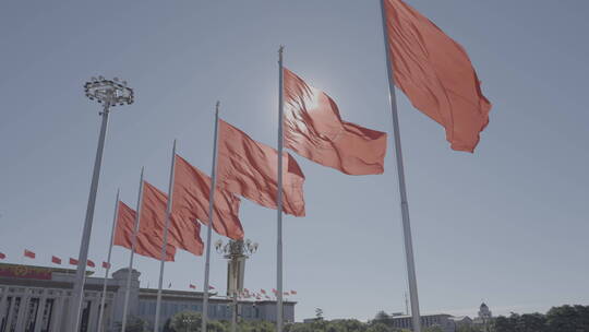 天安门红旗 大气北京 祝福祖国