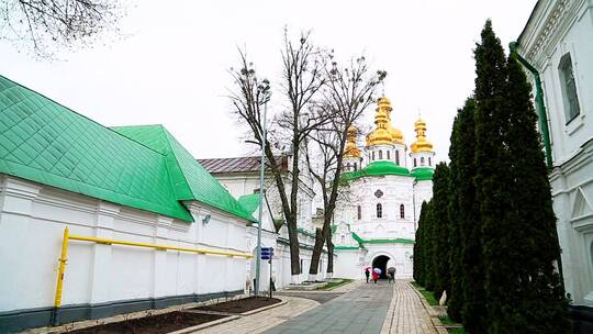 乌克兰的洞窟修道院视频素材模板下载